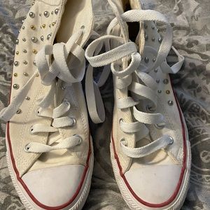 Converse Chuck Taylors white with studs